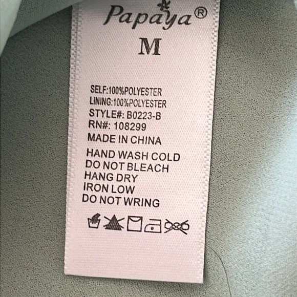 Papaya Tropical Print Green, Pink & White Floral Women's Tank size M - Picture 4 of 7